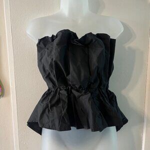 Elegant Black Strapless Top